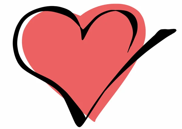 Doodle heart — Stock Photo, Image