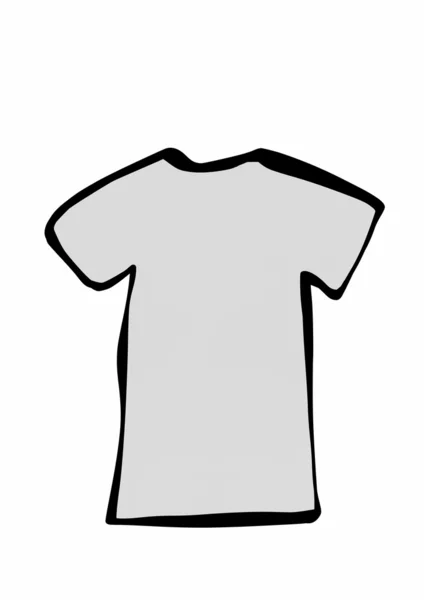 Doodle blank T-shirt — Stock Photo, Image