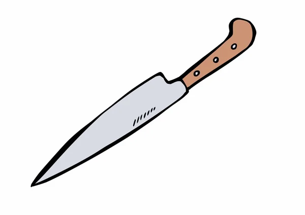 Doodle nóż — Zdjęcie stockowe