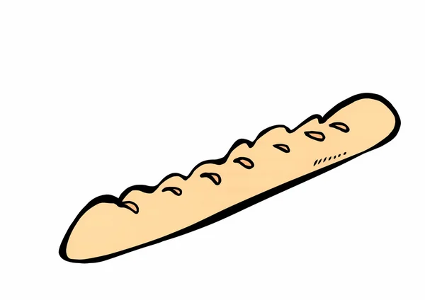 Doodle französisches Baguette — Stockfoto