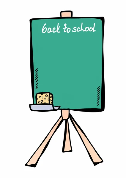 Doodle Kreidetafel Hintergrund - zurück zur Schule — Stockfoto