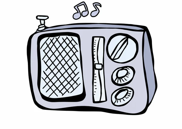 Doodle radio — Stock Photo, Image