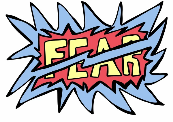 Doodle concept fear — Stock Photo, Image