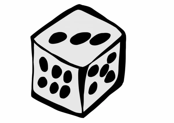 Doodle dice — Stock Photo, Image
