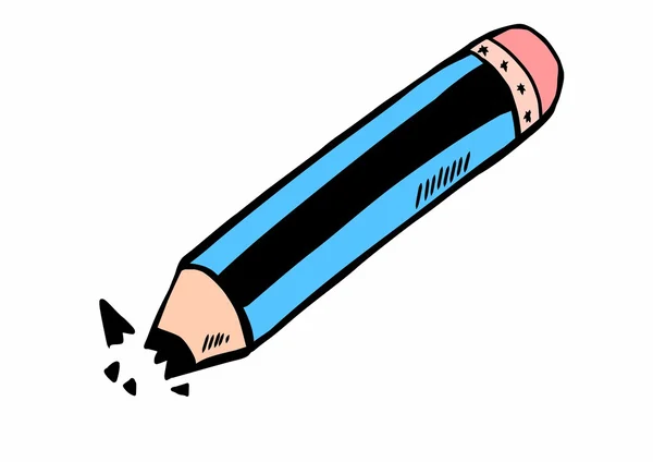 Doodle tužka — Stock fotografie
