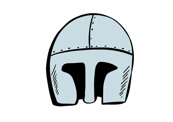 낙서 중세 헬멧 — 스톡 사진