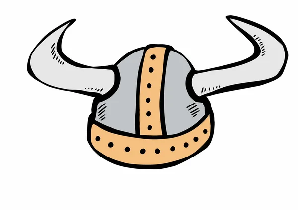 Casco vikingo Doodle — Foto de Stock
