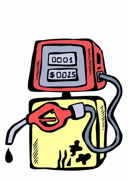 Gasolinera Doodle — Foto de Stock