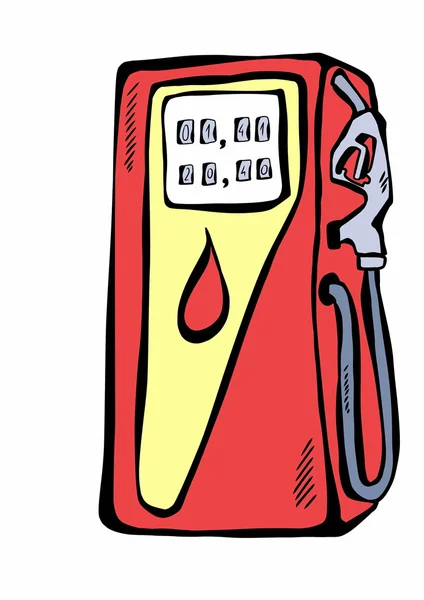 Doodle gasoline pump — Stock Photo, Image