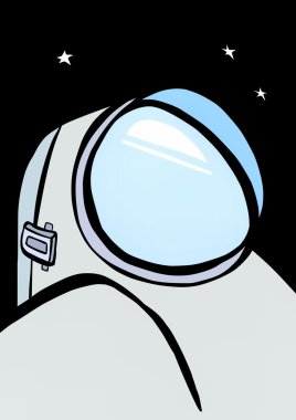 karikatür astronot