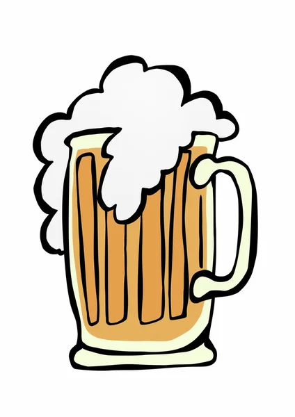 涂鸦啤酒Doodle μπύρα — Φωτογραφία Αρχείου