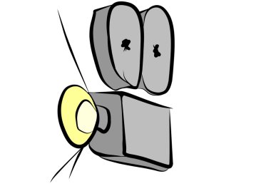 Doodle sinema projektörü