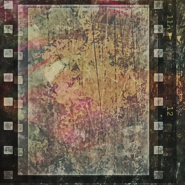 Old grunge film strip background — Stock Photo, Image