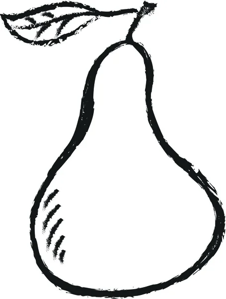 Doodle pear — Stock Photo, Image