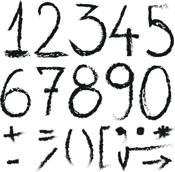 Doodle numbers — Stock Photo, Image