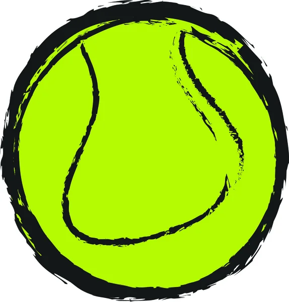 Gekritzelte Tennisbälle — Stockfoto