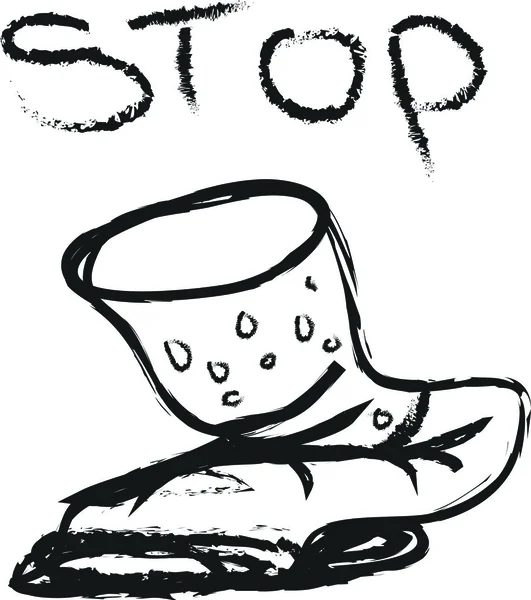 Doodle stop roken — Stockfoto