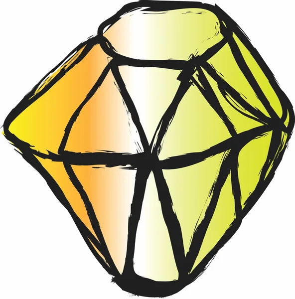 Zbiory żółty diament — Zdjęcie stockowe