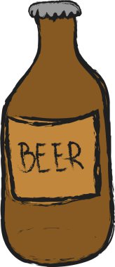 Doodle şişe bira