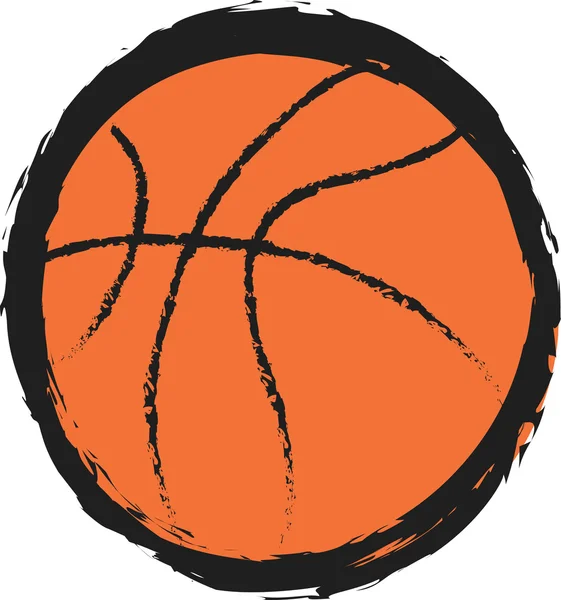 Doodle basketbal bal — Stockfoto