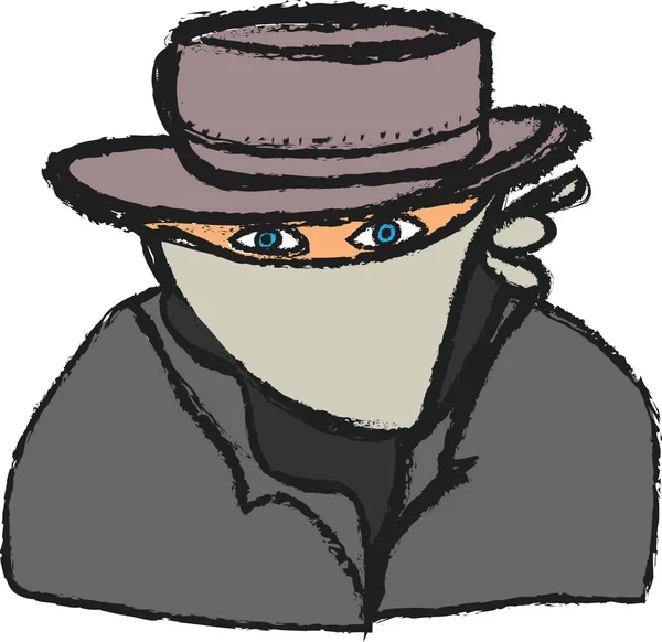 Doodle spy icon — Stock Photo, Image
