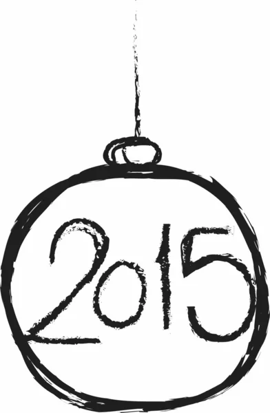 Doodle feliz ano novo 2015 — Fotografia de Stock