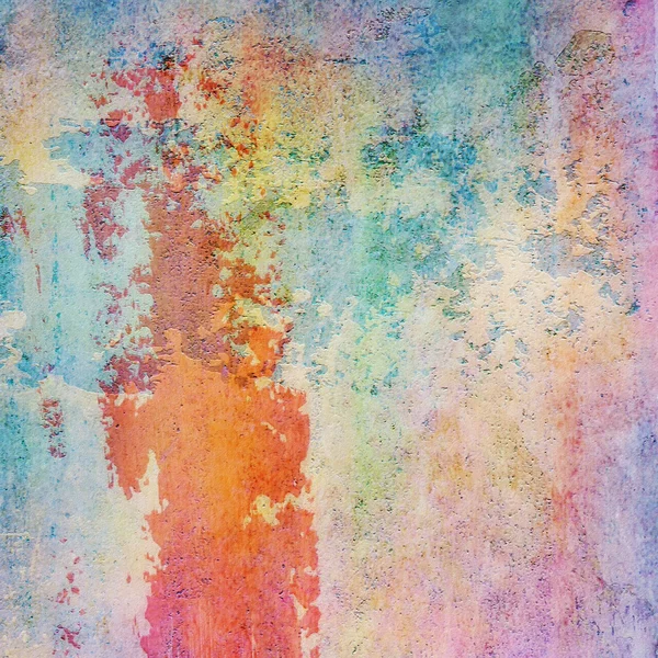 Abstract grunge wall background with color brush strokes — Stock Photo, Image