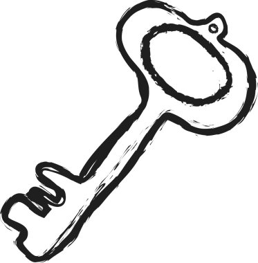 Doodle retro anahtar