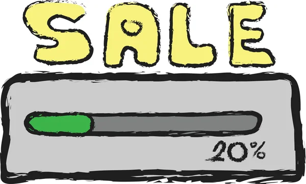 Doodle verkoop grunge — Stockfoto