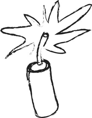 Doodle grunge fişek