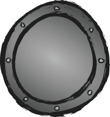 Metal Ortaçağ kalkan eski doodle