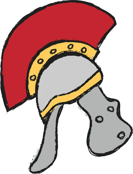 Doodle capacete romano — Fotografia de Stock