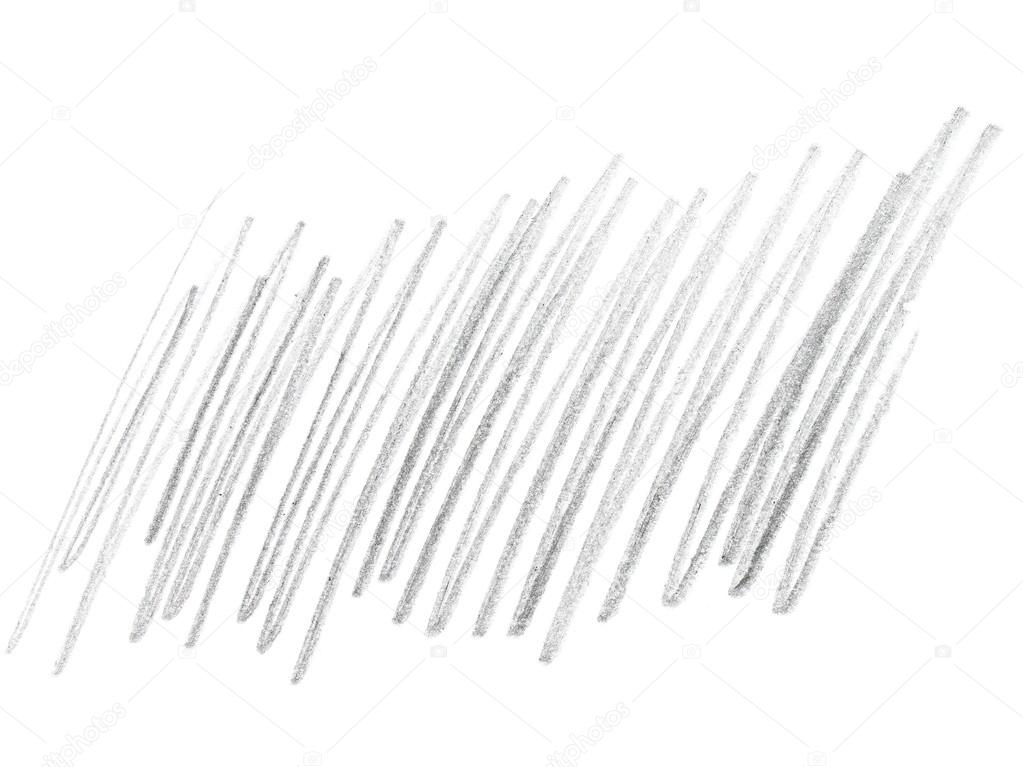 Hatched grunge graphite pencil texture isolated on white background, photo