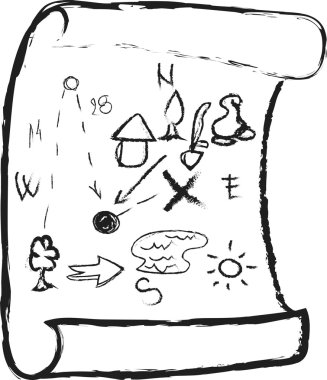 Doodle korsan harita