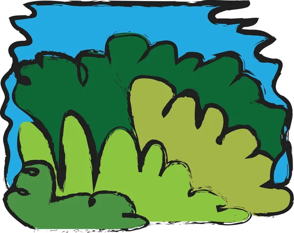 Kreskówka liść zielony tło — Zdjęcie stockowe