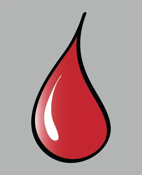 Ilustração de gota de sangue — Fotografia de Stock