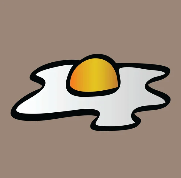 Huevo frito de dibujos animados — Foto de Stock