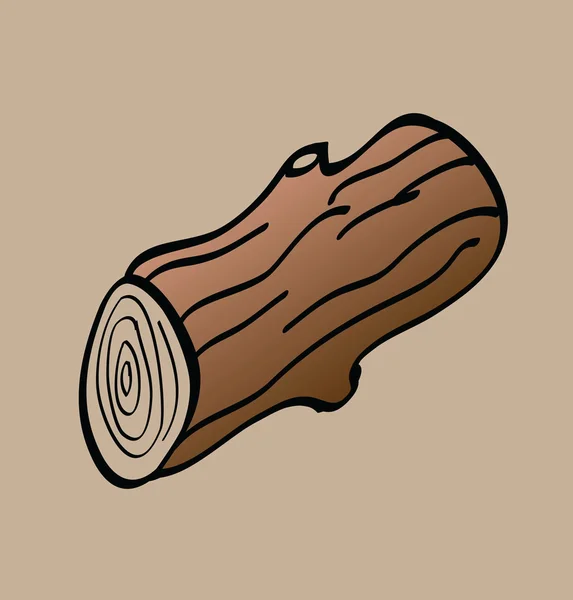 Toras de madeira de desenhos animados — Fotografia de Stock