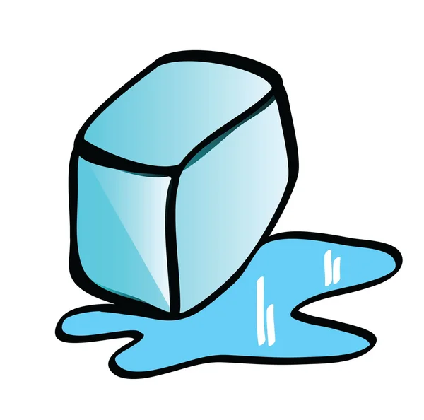 Çizgi film Ice cube — Stok fotoğraf