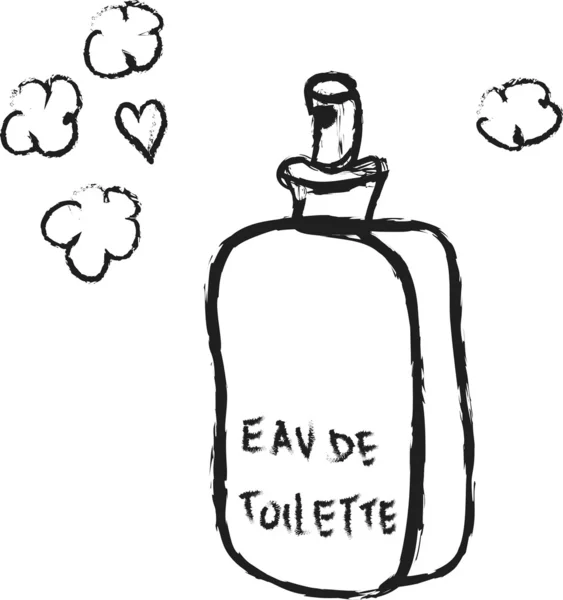Γελοιογραφία μπουκάλι άρωμα — Φωτογραφία Αρχείου