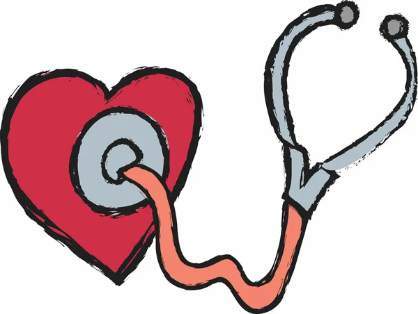Cartoon stethoscope — Stock Photo, Image