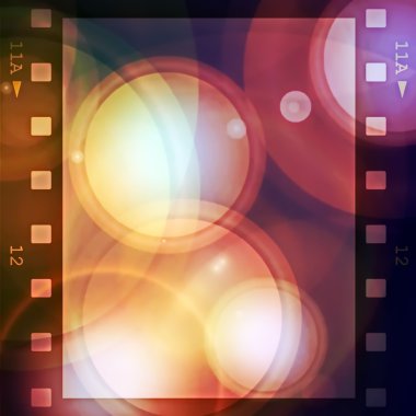 Retro renkli film şeridi arka plan ve doku