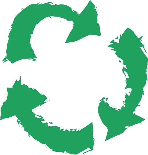 Doodle ekologické recyklace — Stock fotografie