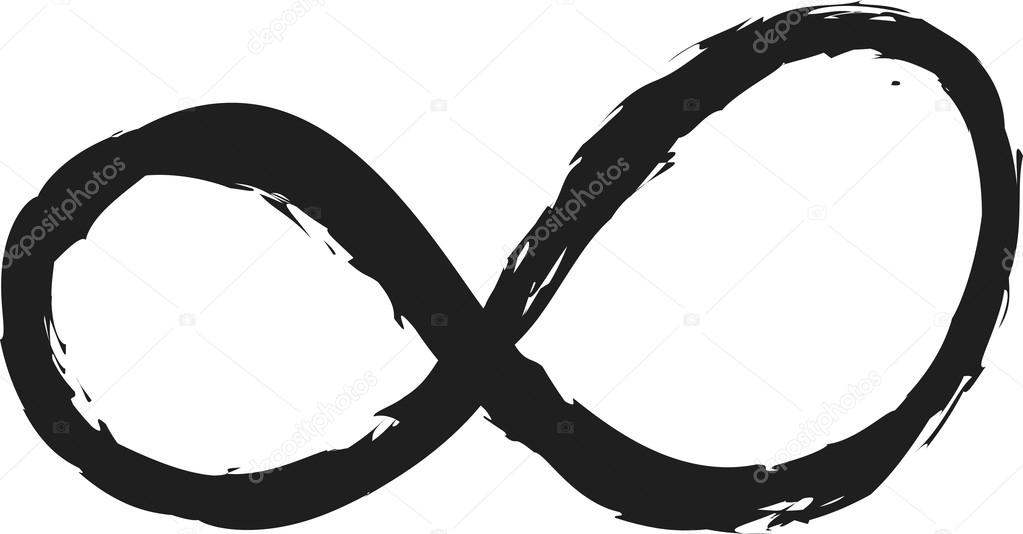 Doodle infinity symbol