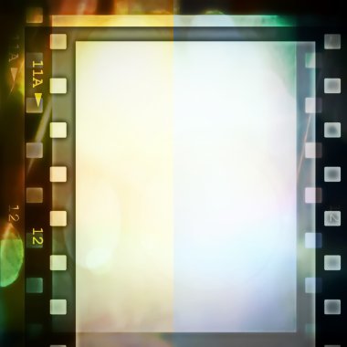 Retro renkli film şeridi arka plan ve doku