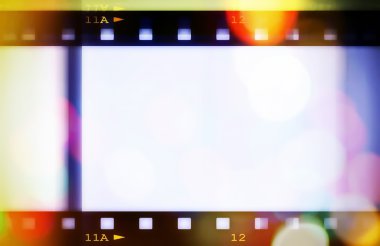 Retro renkli film şeridi arka plan ve doku