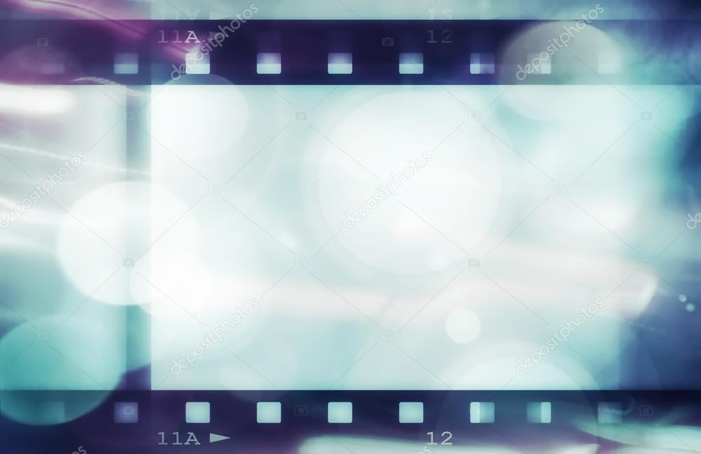 Retro color film strip background and texture