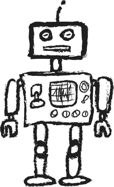 Cartoon retro robot — Stockfoto