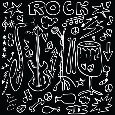 Doodle rock müzik aletleri