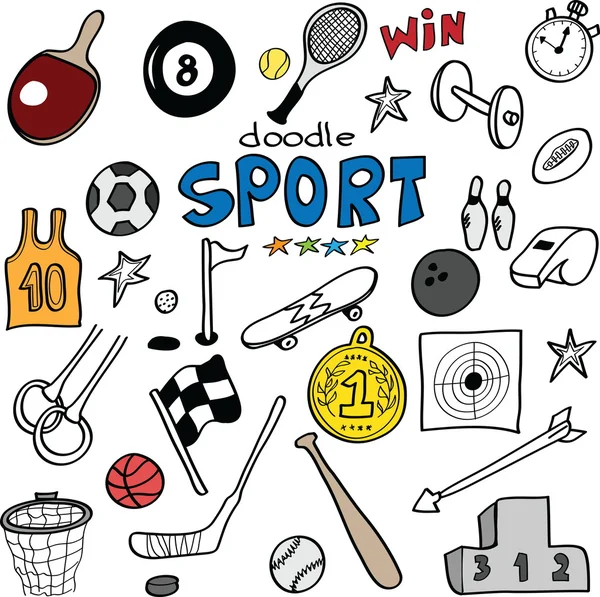 Doodle sportowe — Zdjęcie stockowe